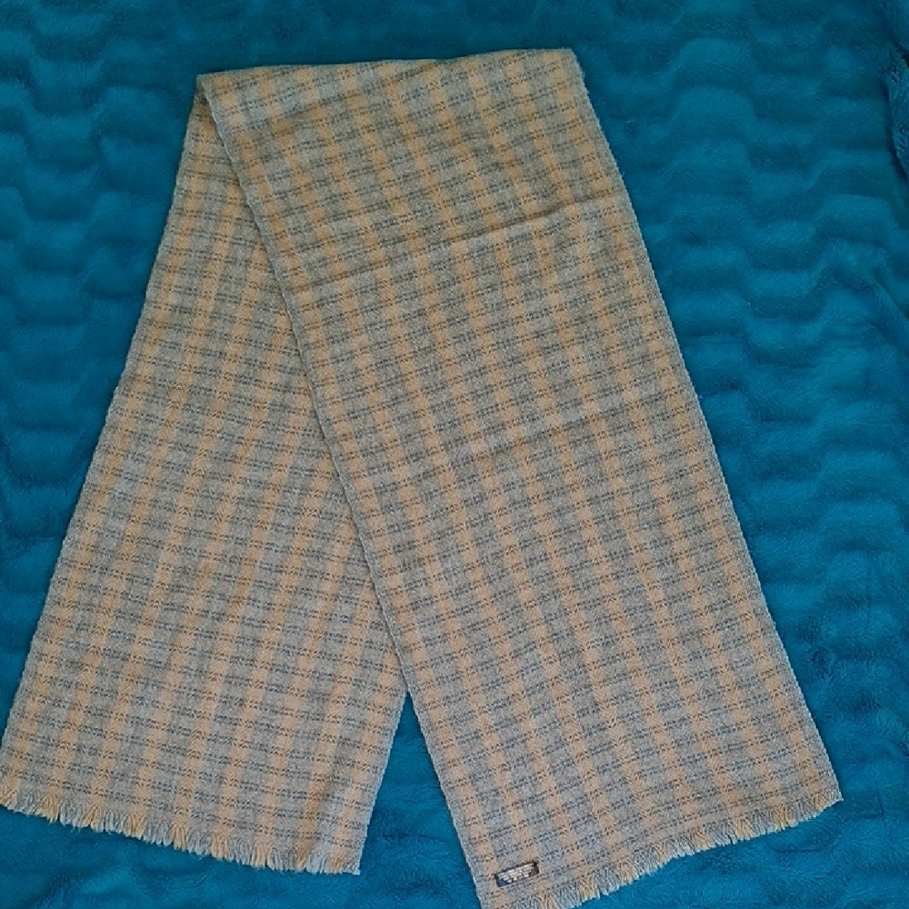Super soft Beige Gray Cashmere Scarf